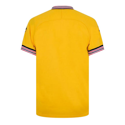 Yellow - Back - Sunderland AFC Mens 1986-1987 Retro Regular Football Shirt