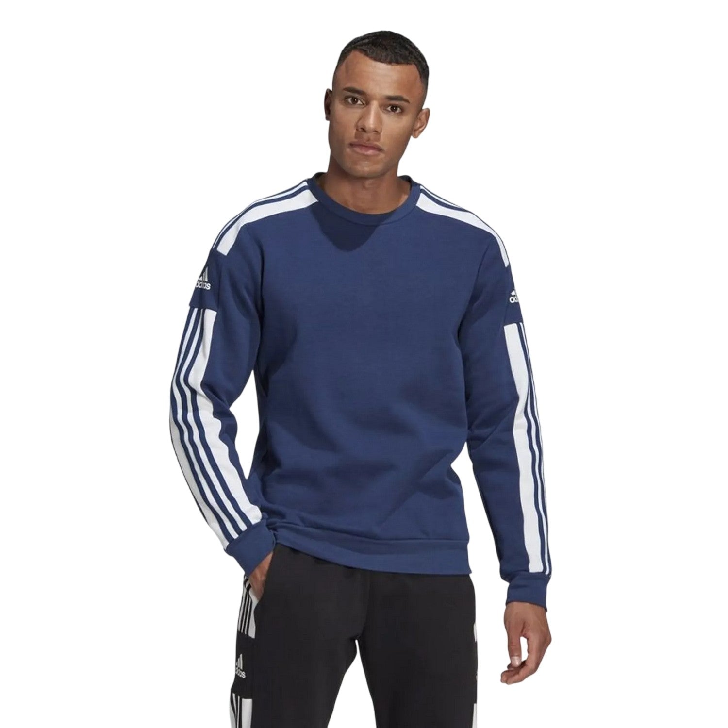 Team Navy Blue - Side - Adidas Mens Squadra 21 Sweatshirt