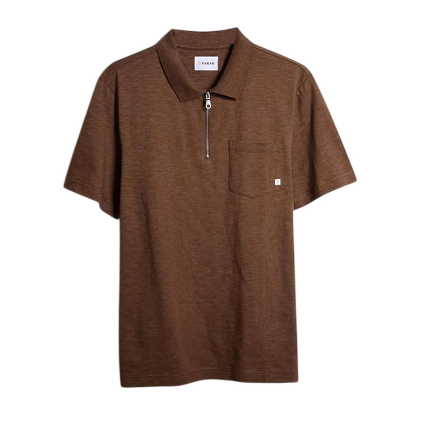 Golden Brown - Front - Farah Mens Chancery Regular Polo Shirt