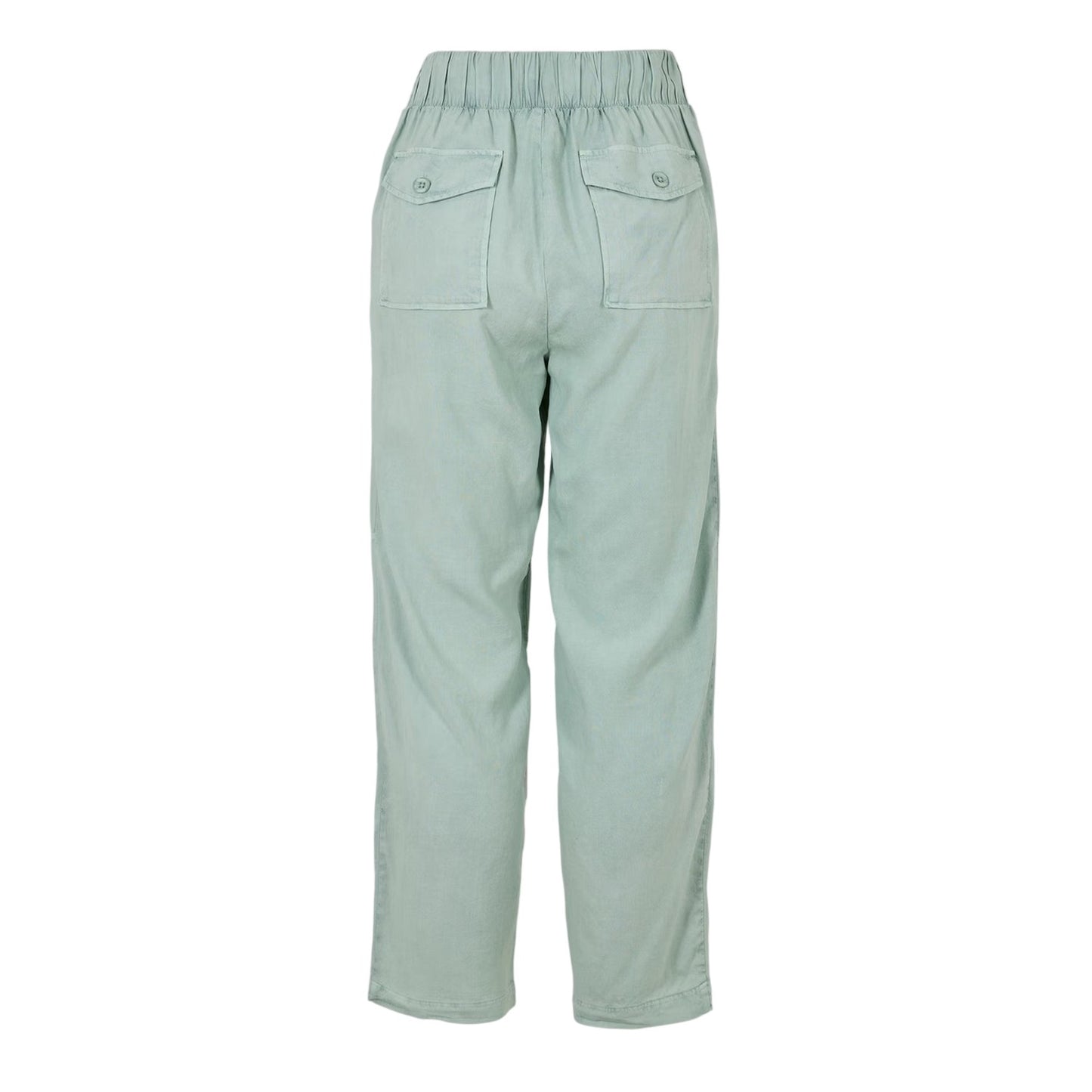 Oasis Green - Back - Bella Dahl Womens-Ladies Utility Pocket Cargo Trousers