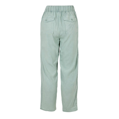 Oasis Green - Back - Bella Dahl Womens-Ladies Utility Pocket Cargo Trousers
