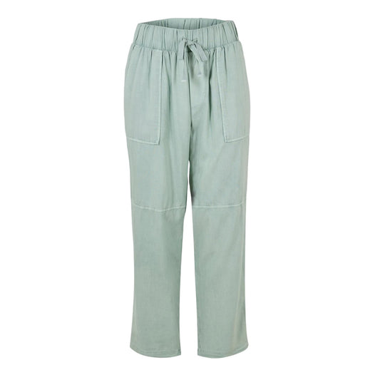 Oasis Green - Front - Bella Dahl Womens-Ladies Utility Pocket Cargo Trousers
