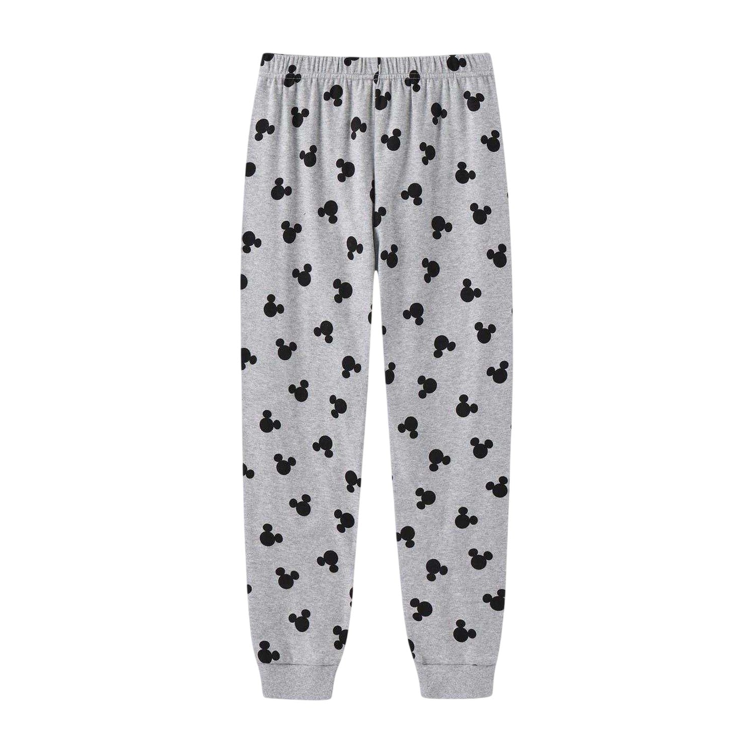 Pink-Grey - Lifestyle - Disney Girls Minnie Mouse Brushed Cotton Long Pyjama Set