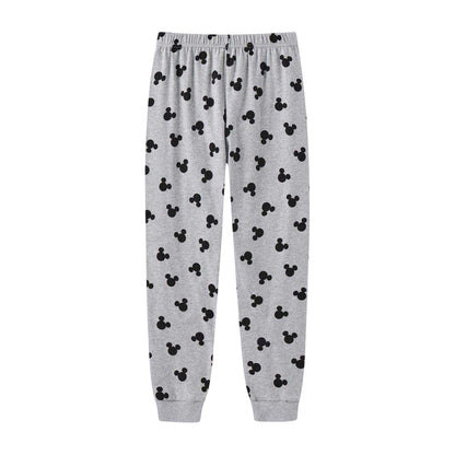 Pink-Grey - Lifestyle - Disney Girls Minnie Mouse Brushed Cotton Long Pyjama Set