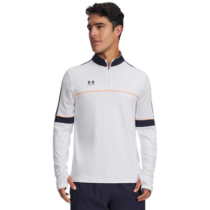White-Navy - Front - Under Armour Mens Challenger Tracksuit Top