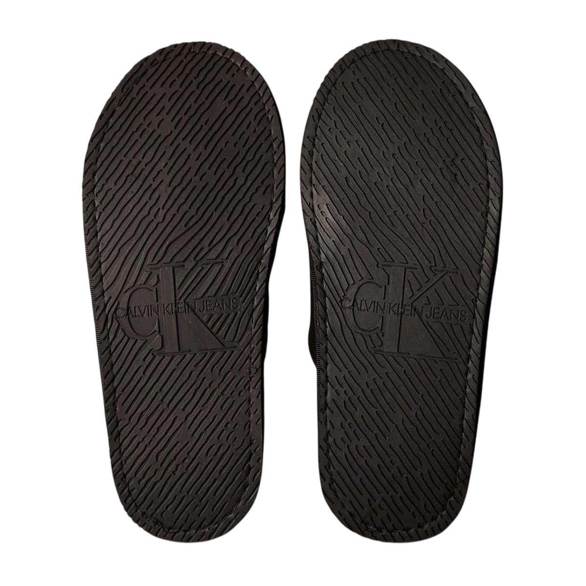 Black - Lifestyle - Calvin Klein Womens-Ladies Logo Satin Closed Toe Mules