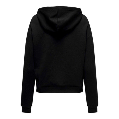 Black - Back - Only Play Womens-Ladies Relaxed Fit Long-Sleeved Drawstring Hoodie