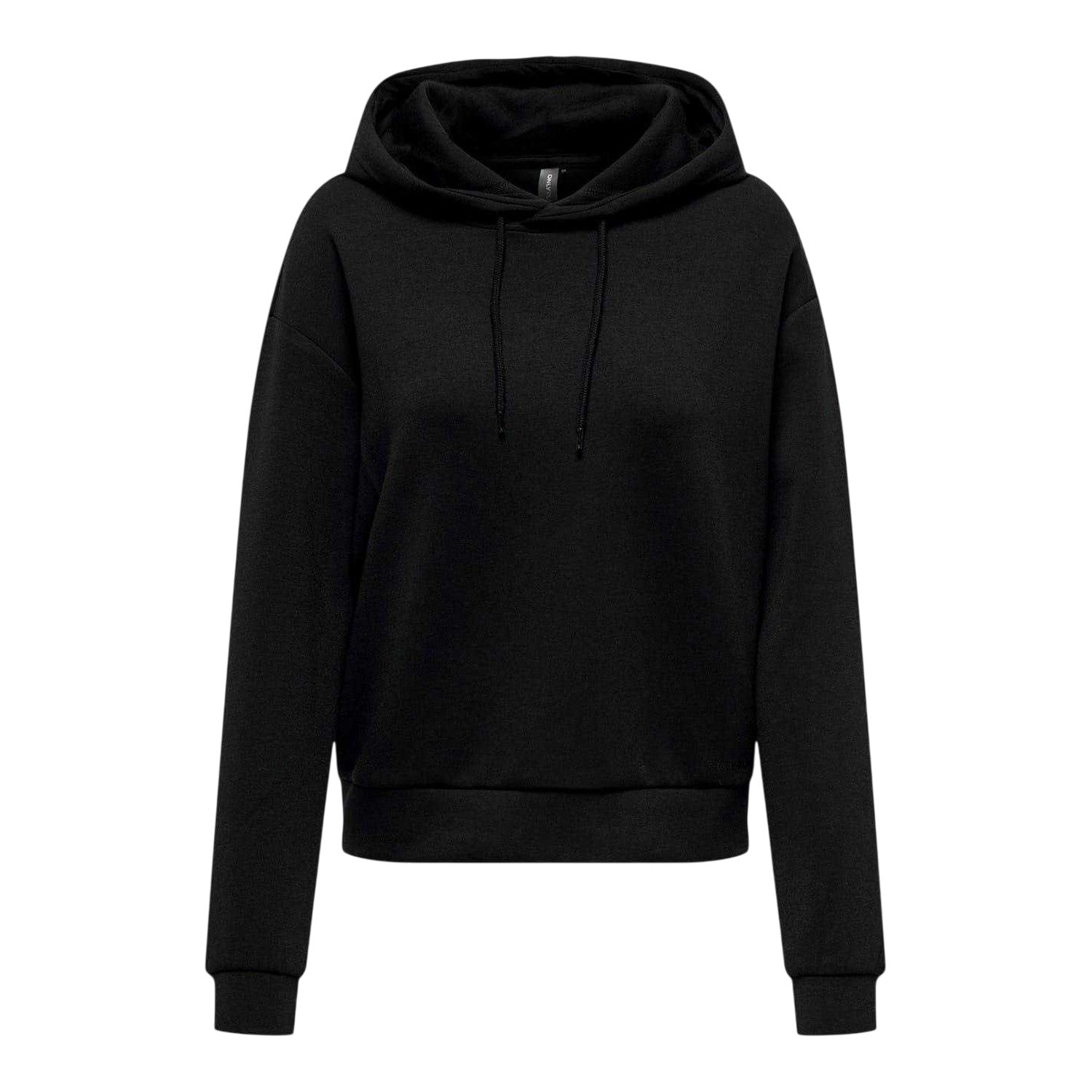 Black - Front - Only Play Womens-Ladies Relaxed Fit Long-Sleeved Drawstring Hoodie