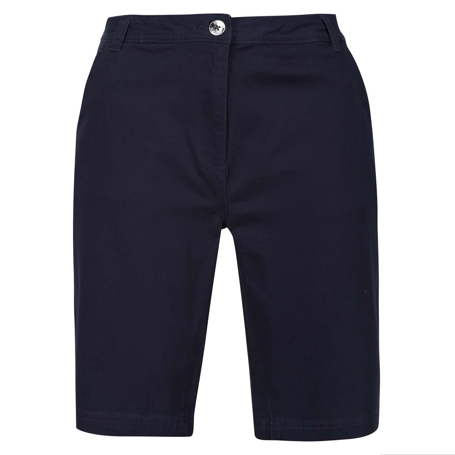 Navy - Side - Regatta Womens-Ladies Bayla Chino Shorts