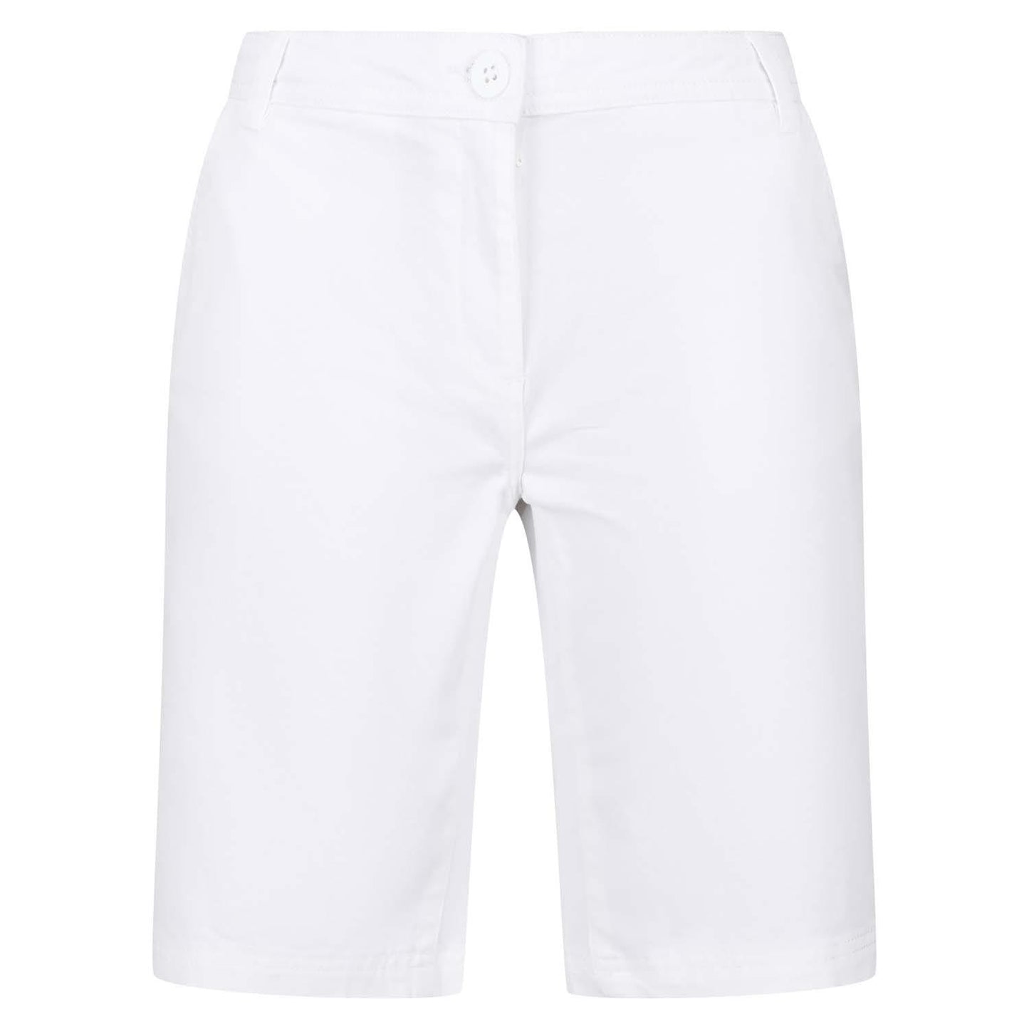White - Side - Regatta Womens-Ladies Bayla Chino Shorts