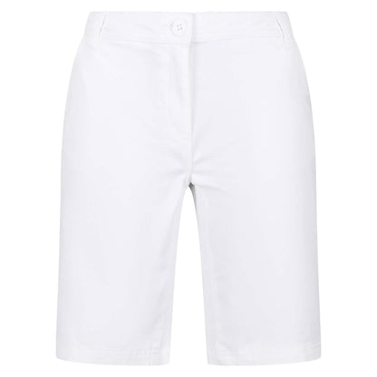 White - Side - Regatta Womens-Ladies Bayla Chino Shorts