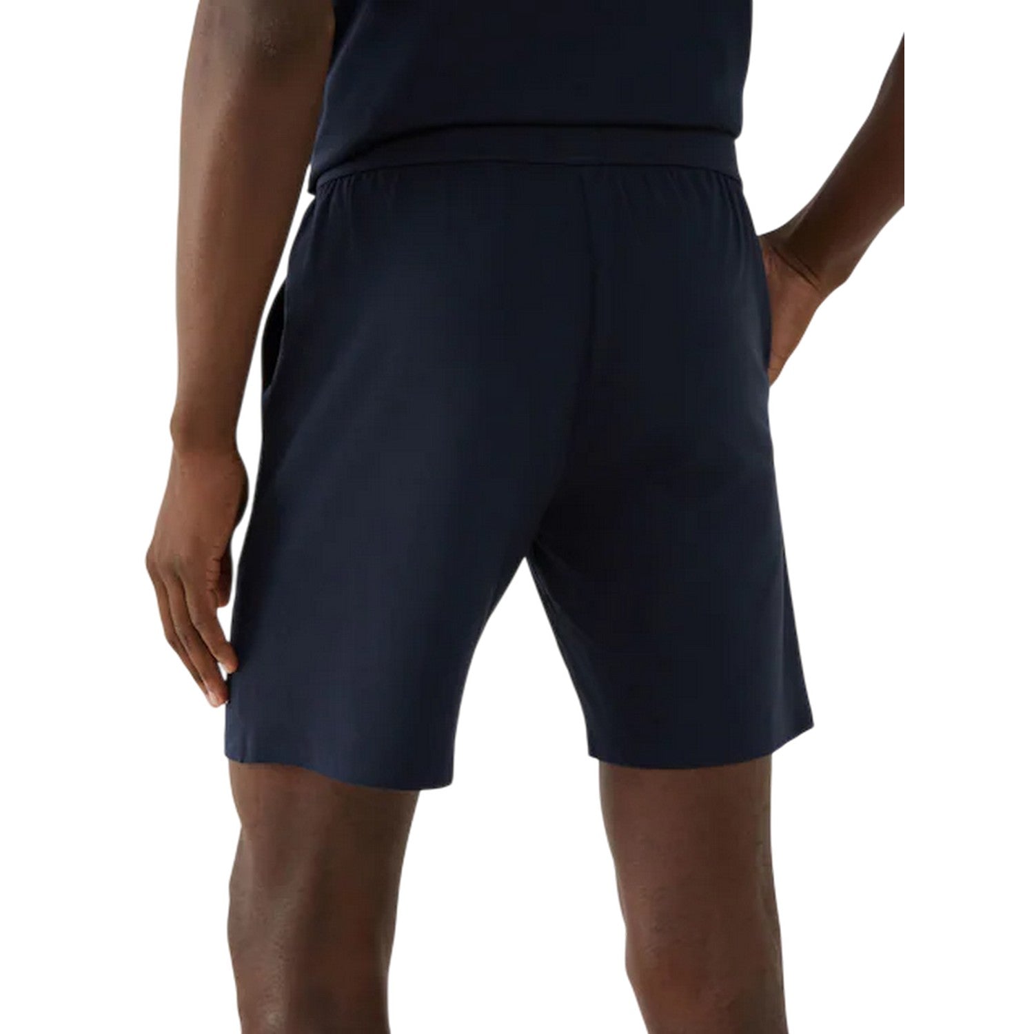Dark Blue - Back - Boss Mens Unique Pyjama Shorts