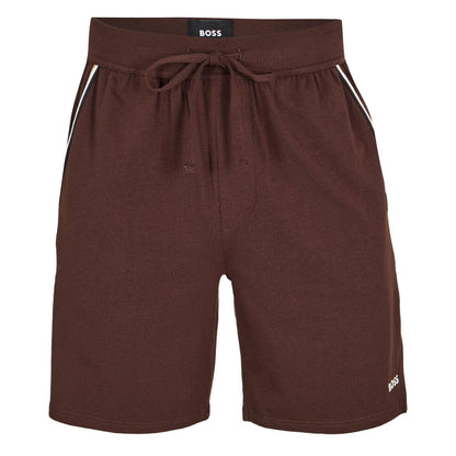 Dark Brown - Front - Boss Mens Unique Pyjama Shorts