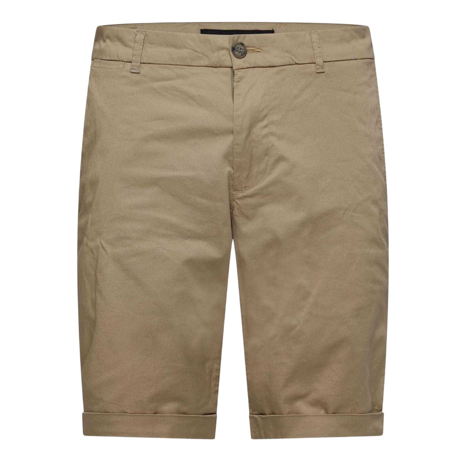 Beige - Front - Replay Mens Chino Shorts