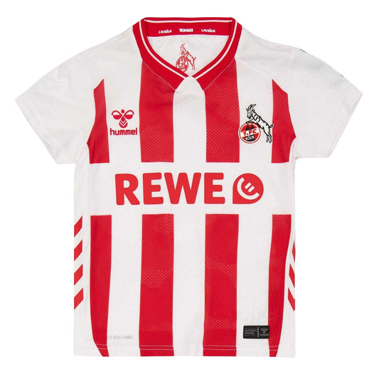 White-Red - Front - Hummel Childrens-Kids 2025-2026 Home Jersey