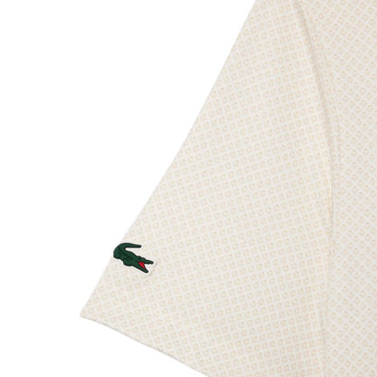 Cream - Back - Lacoste Mens UV Protection Regular Golf Polo Shirt