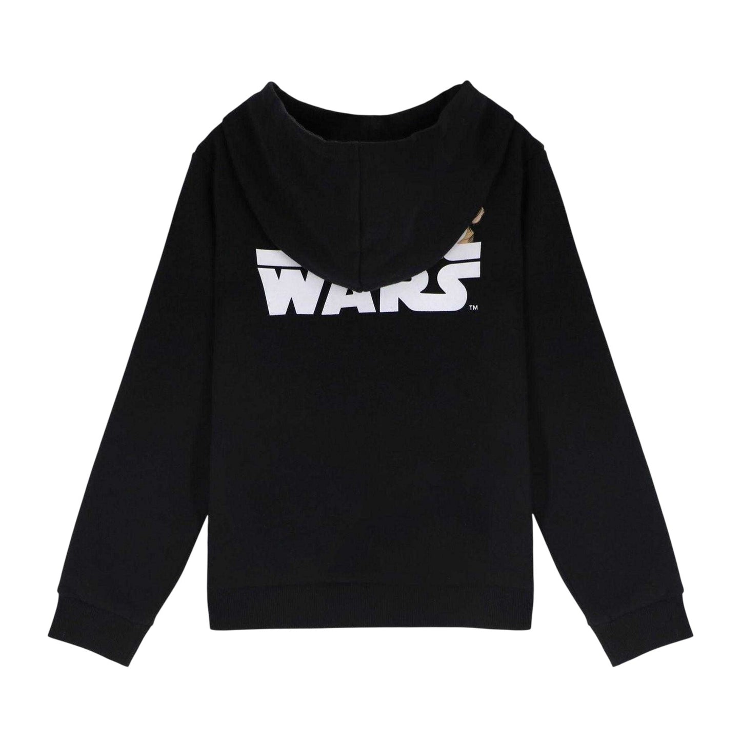 Black - Back - Star Wars The Mandalorian Childrens-Kids Character Hoodie And Joggers Set
