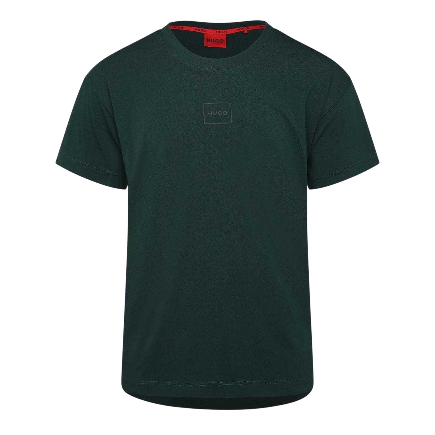 Green - Front - Hugo Mens Laze Short-Sleeved Pyjama Top