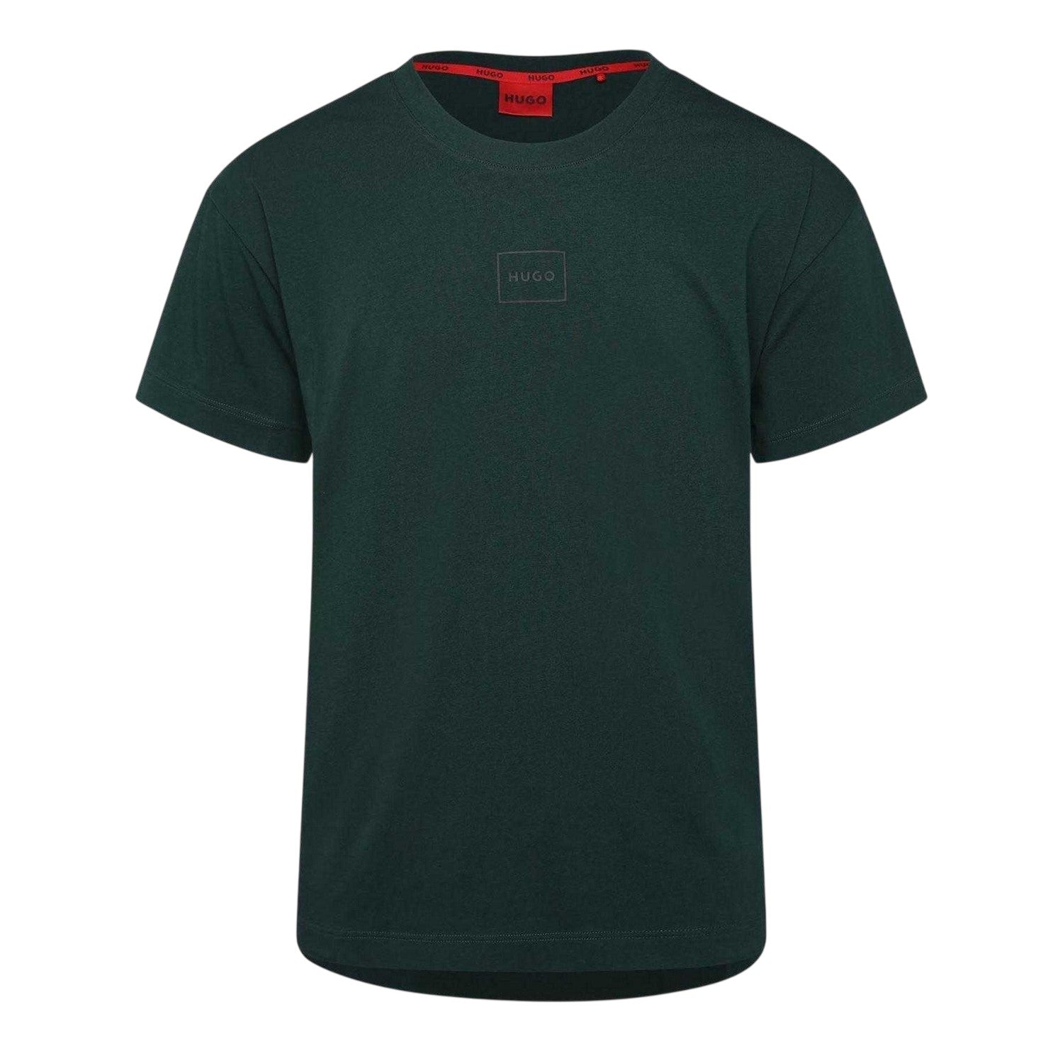 Green - Front - Hugo Mens Laze Short-Sleeved Pyjama Top