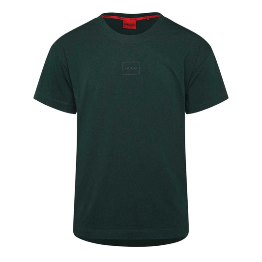Green - Front - Hugo Mens Laze Short-Sleeved Pyjama Top