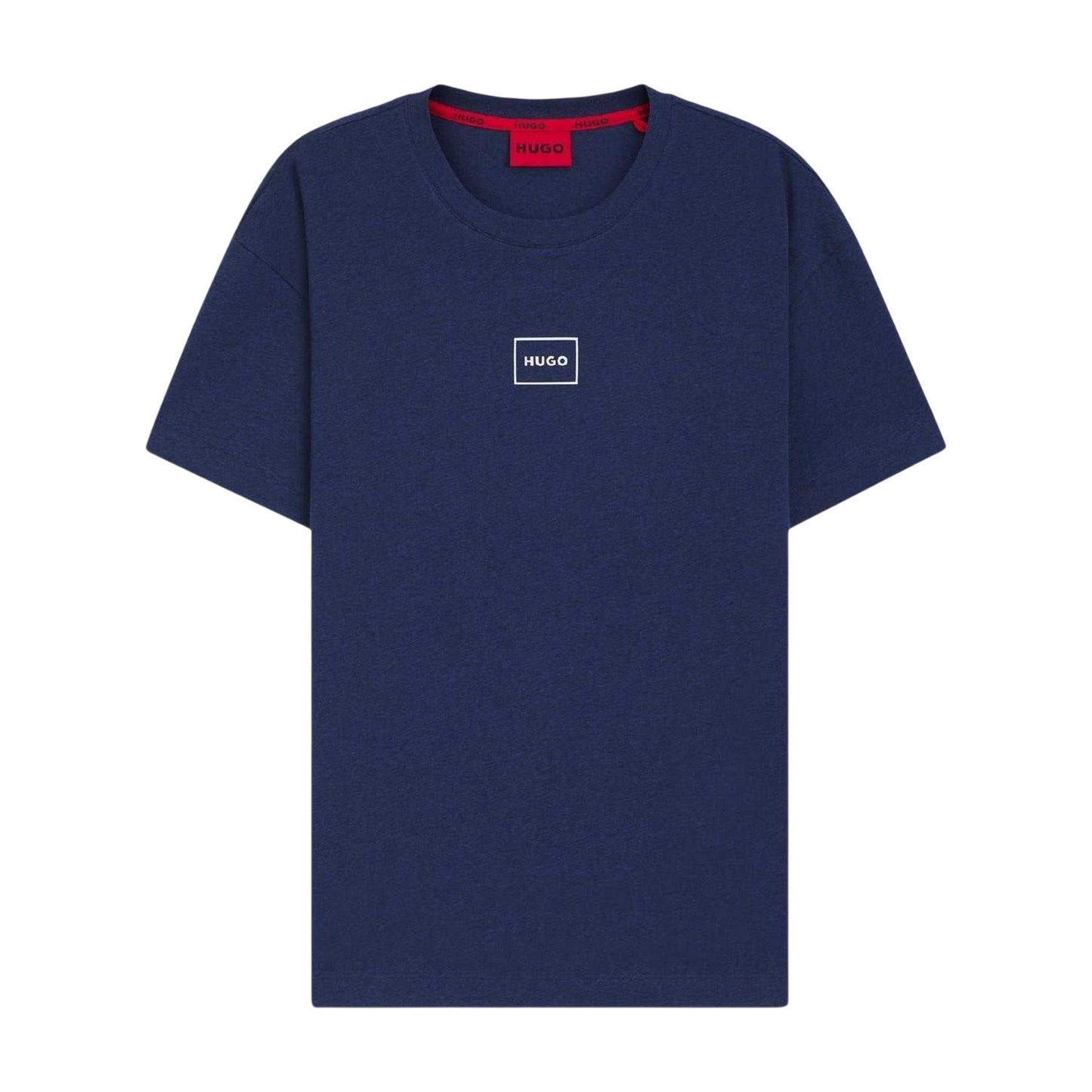 Blue - Front - Hugo Mens Laze Short-Sleeved Pyjama Top