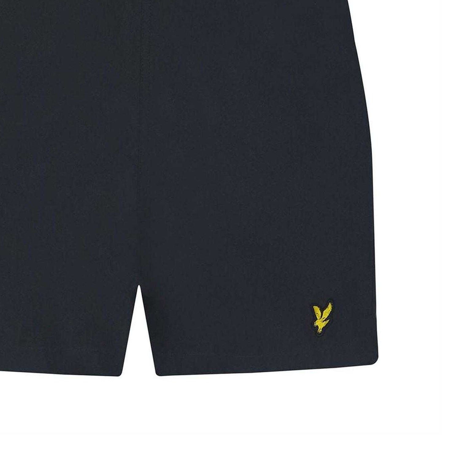 Navy - Side - Lyle & Scott Boys Plain Swim Shorts