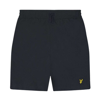 Navy - Front - Lyle & Scott Boys Plain Swim Shorts