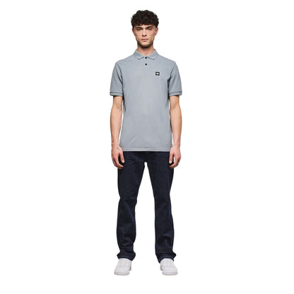 Grey - Side - Weekend Offender Mens Caneiros Polo Shirt