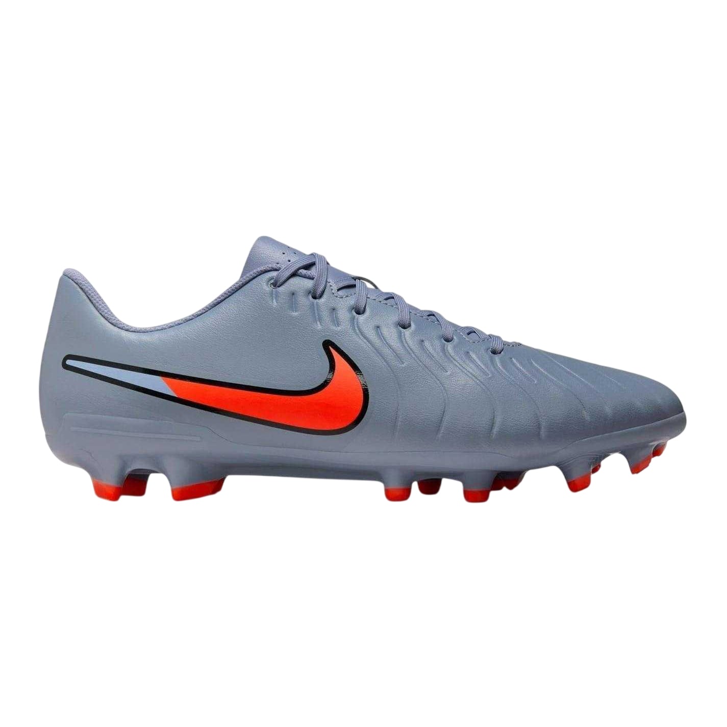 Blue-Black - Front - Nike Mens Tiempo Legend 10 Synthetic Leather Firm Ground Football Boots