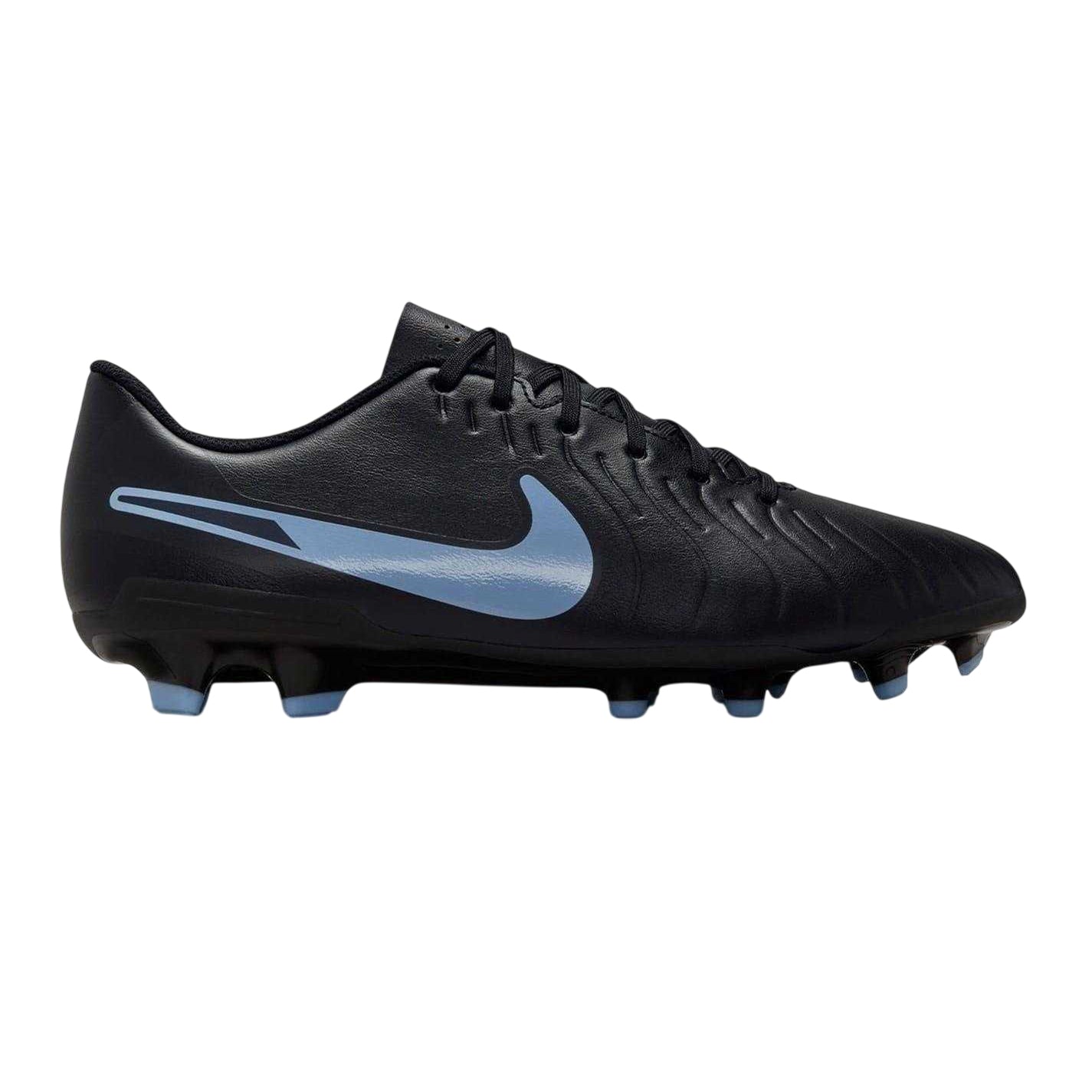 Black - Front - Nike Mens Tiempo Legend 10 Synthetic Leather Firm Ground Football Boots