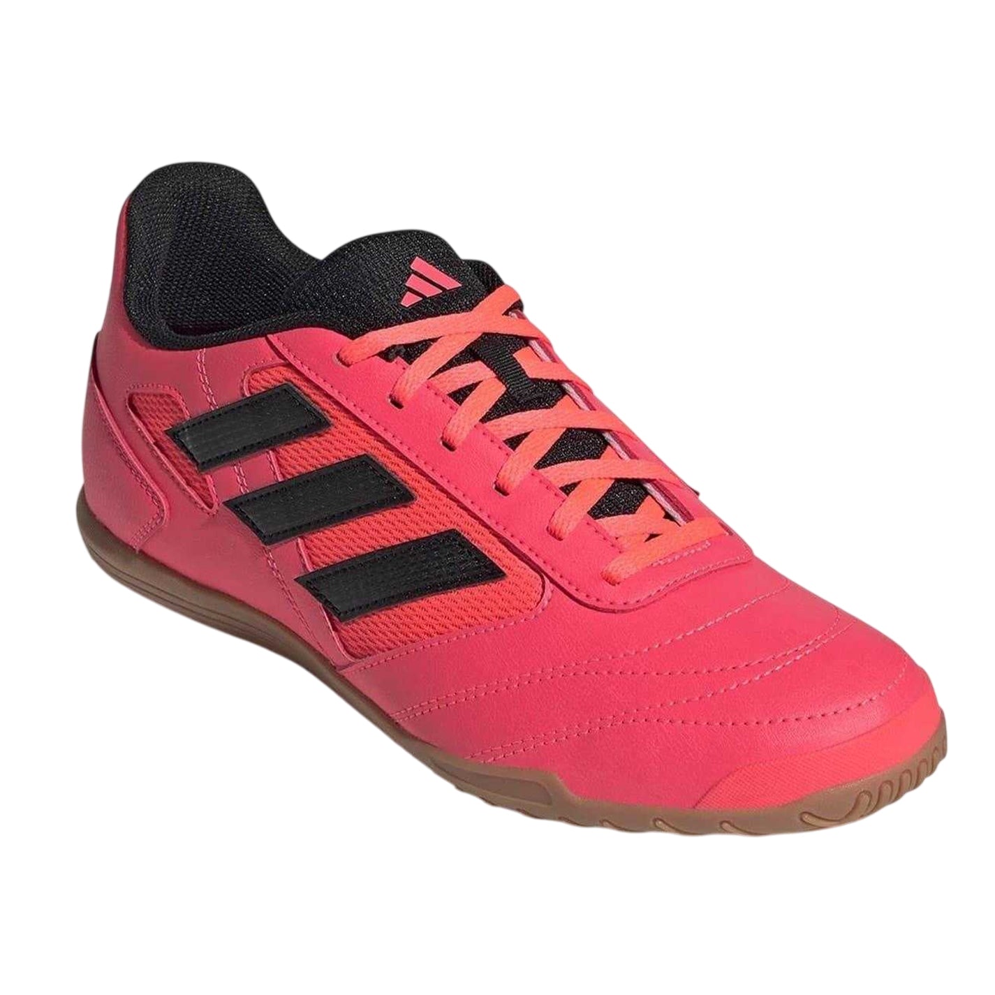 Pink-Black - Pack Shot - Adidas Unisex Adult Super 3 Stripes Indoor Football Shoes