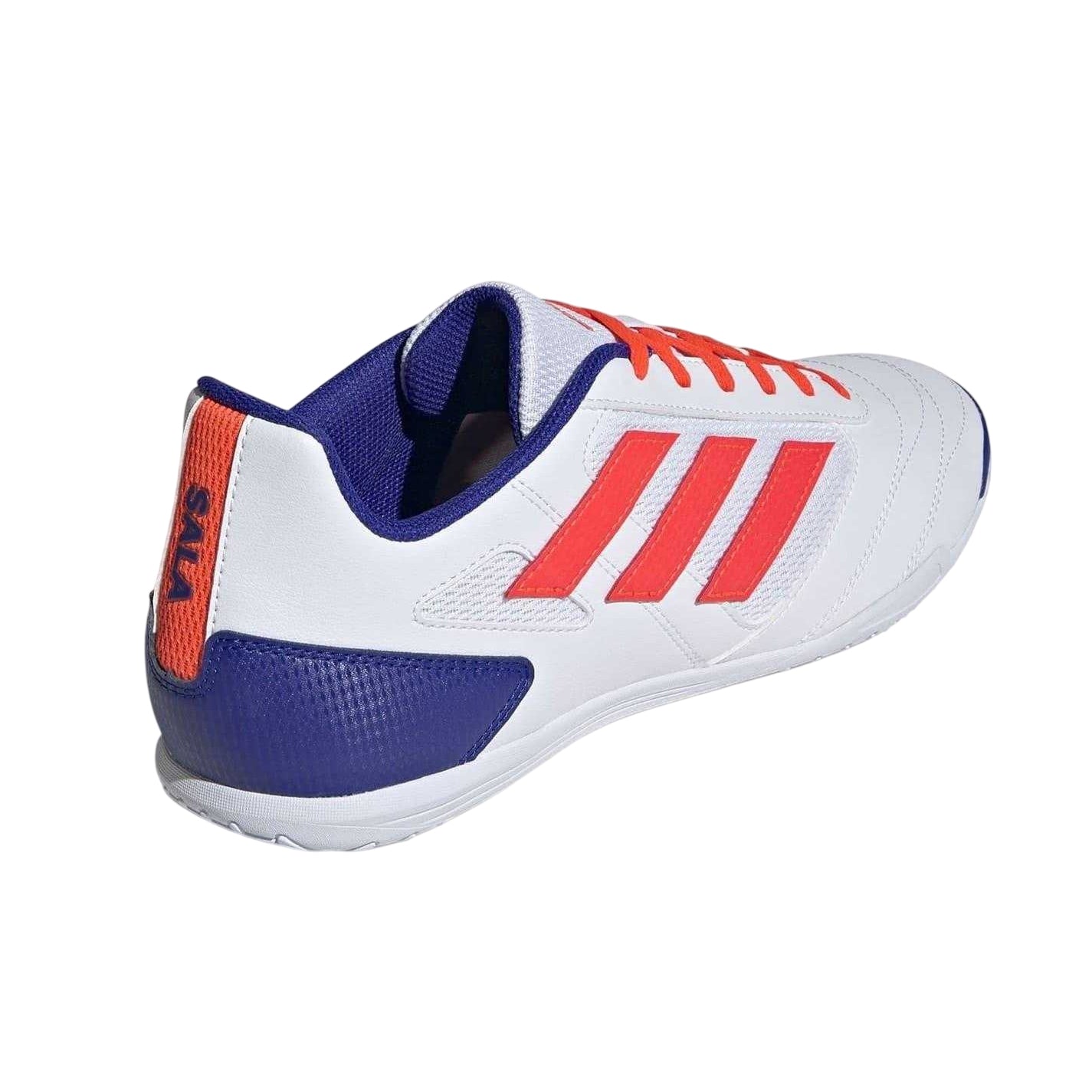 White-Red - Back - Adidas Unisex Adult Super 3 Stripes Indoor Football Shoes