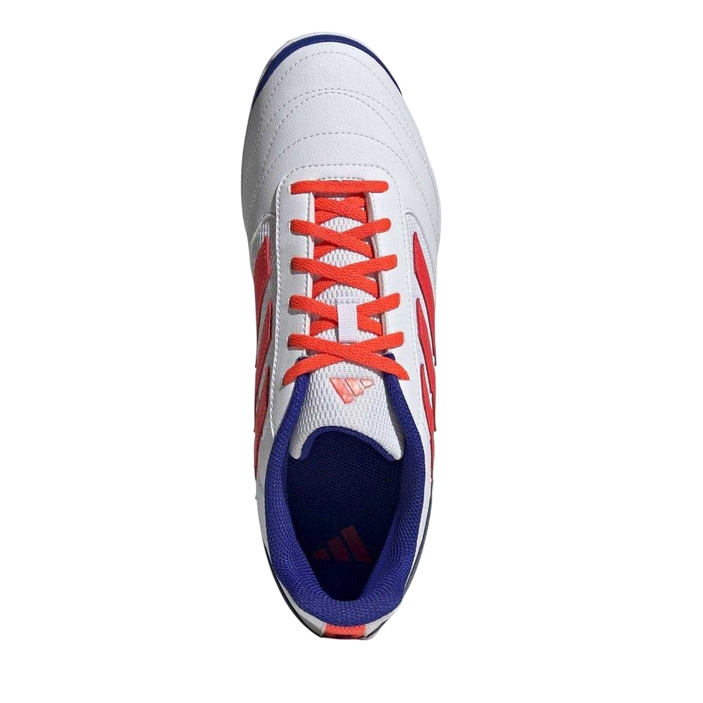 White-Red - Lifestyle - Adidas Unisex Adult Super 3 Stripes Indoor Football Shoes