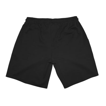 Black - Back - Aquascutum Mens Fleece Logo Sweat Shorts