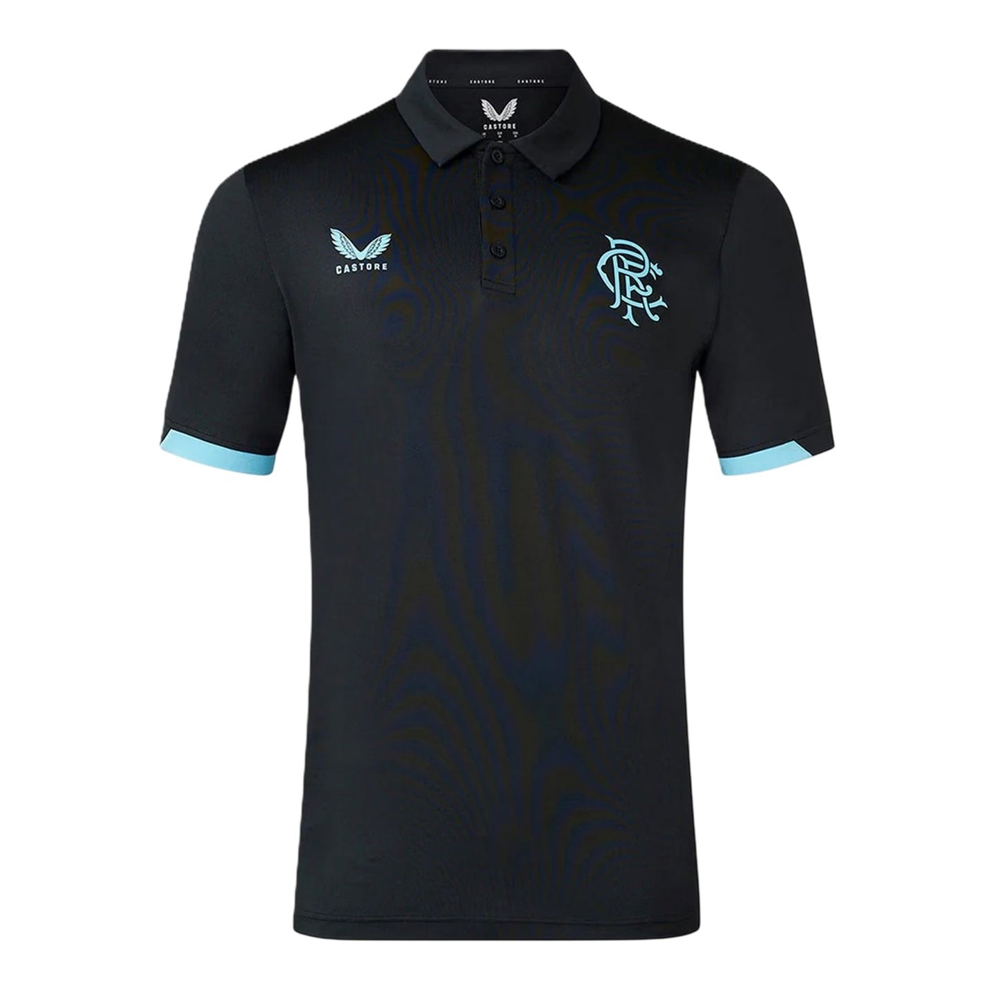 Brilliant White - Front - Castore Childrens-Kids Rangers FC Polo Shirt
