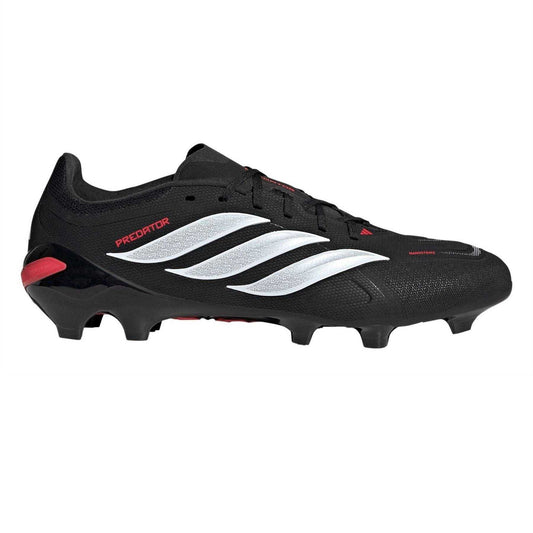 Black-Red - Front - Adidas Mens Predator League Firm Ground Football Boots