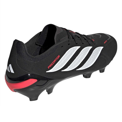 Black-Red - Back - Adidas Mens Predator League Firm Ground Football Boots