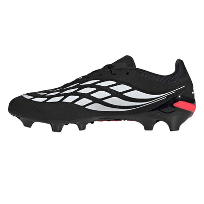 Black-Red - Side - Adidas Mens Predator League Firm Ground Football Boots