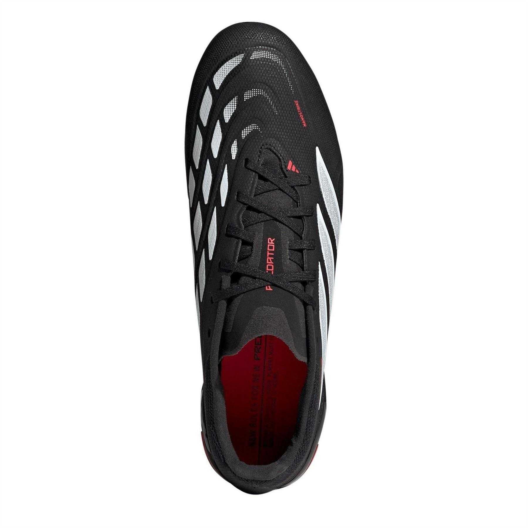 Black-Red - Lifestyle - Adidas Mens Predator League Firm Ground Football Boots