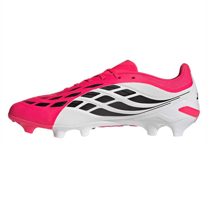 Red-White - Side - Adidas Mens Predator League Firm Ground Football Boots
