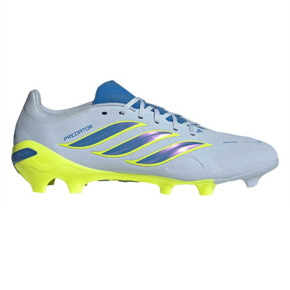 Blue-Yellow - Front - Adidas Mens Predator League Firm Ground Football Boots