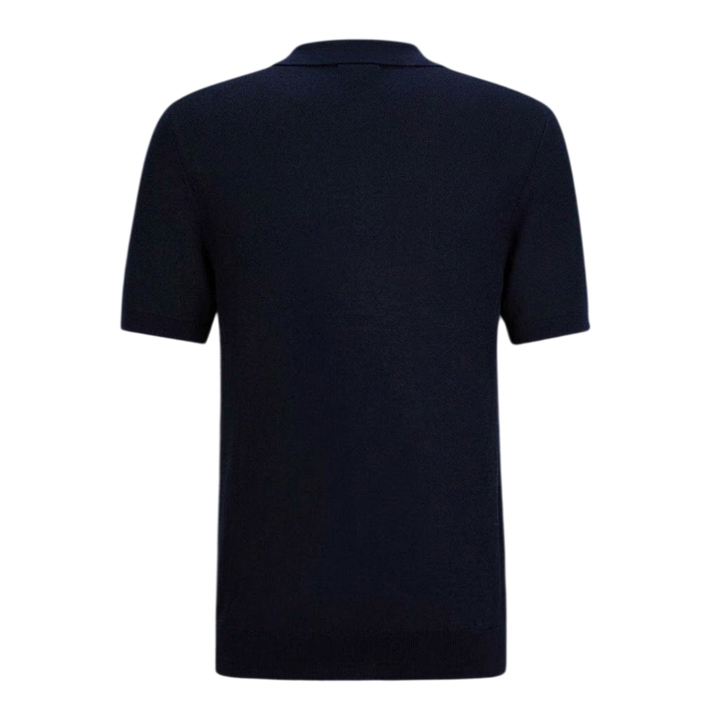 Dark Blue - Back - Boss Mens Tempio V Neck Regular Polo Shirt