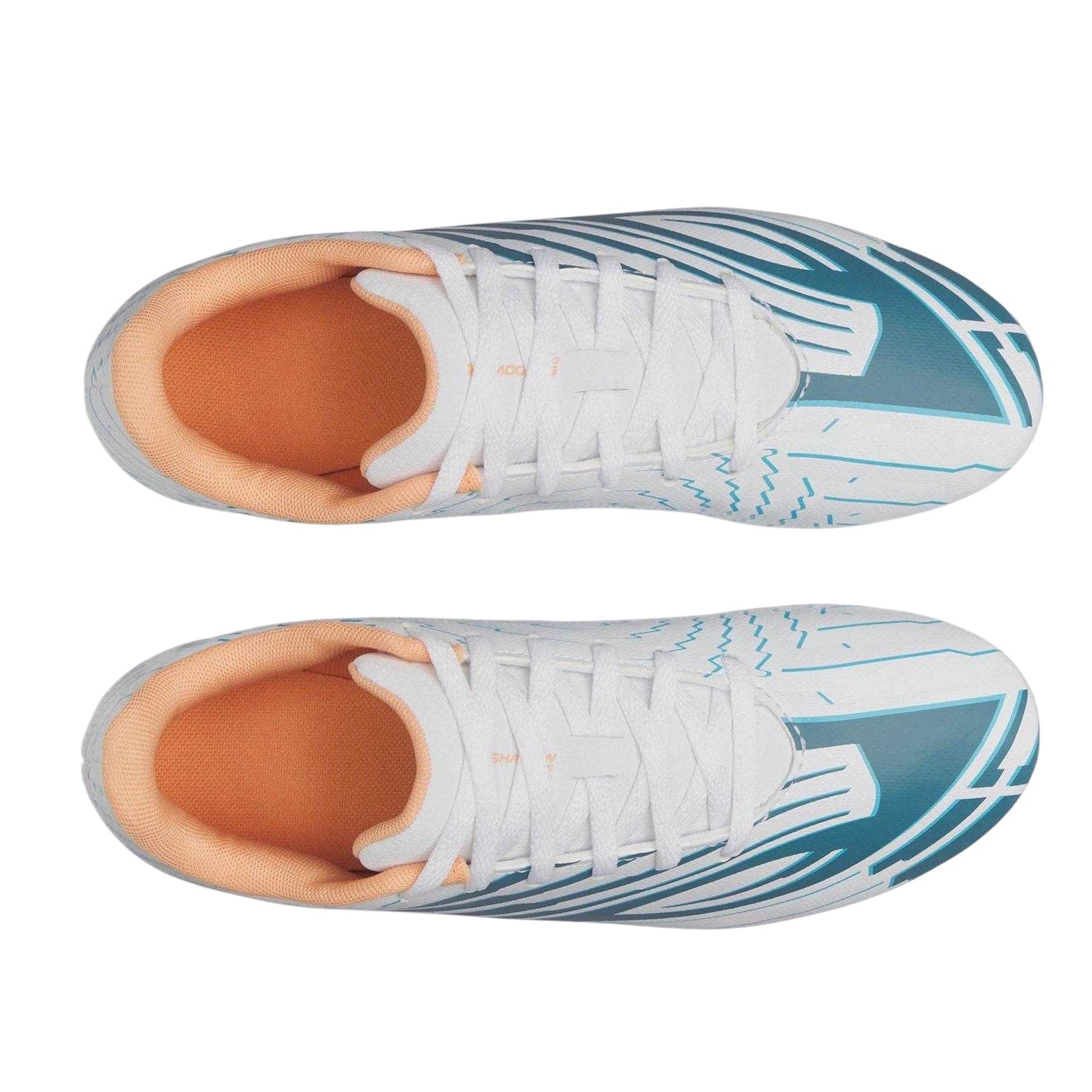 White-Blue-Orange - Lifestyle - Under Armour Childrens-Kids Shadow Select 4 Firm Ground Football Boots