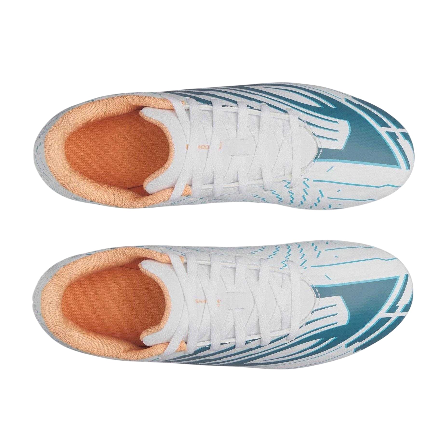 White-Blue-Orange - Lifestyle - Under Armour Childrens-Kids Shadow Select 4 Firm Ground Football Boots