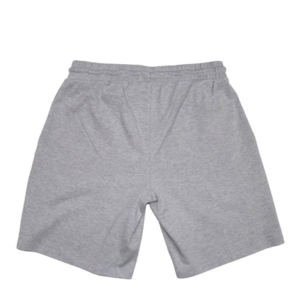 Grey - Back - Aquascutum Mens Fleece Plain Sweat Shorts