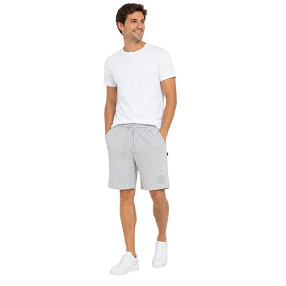 Grey - Lifestyle - Aquascutum Mens Fleece Plain Sweat Shorts