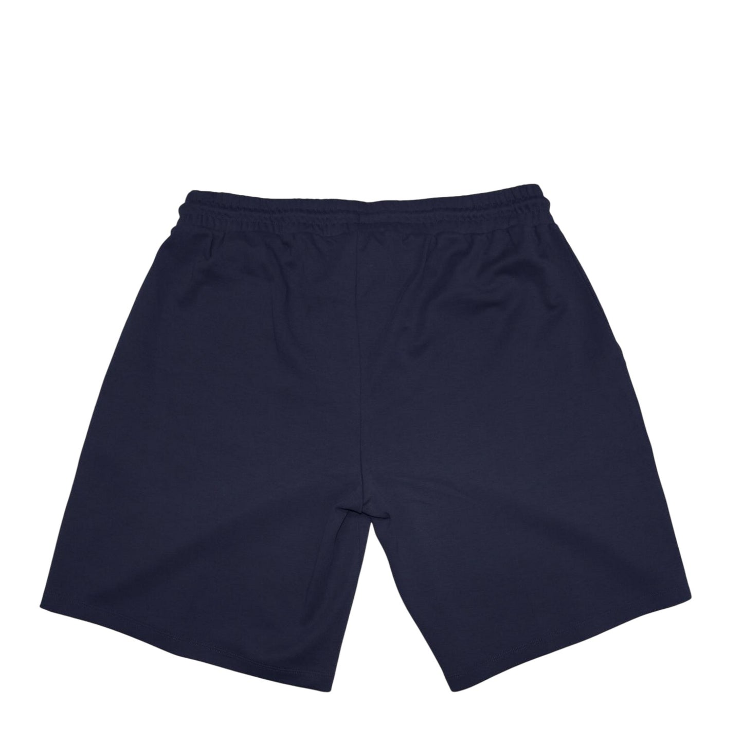 Navy - Back - Aquascutum Mens Classic Logo Drawstring Waist Sweat Shorts