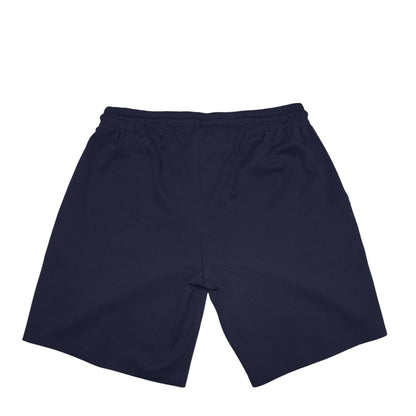 Navy - Back - Aquascutum Mens Classic Logo Drawstring Waist Sweat Shorts