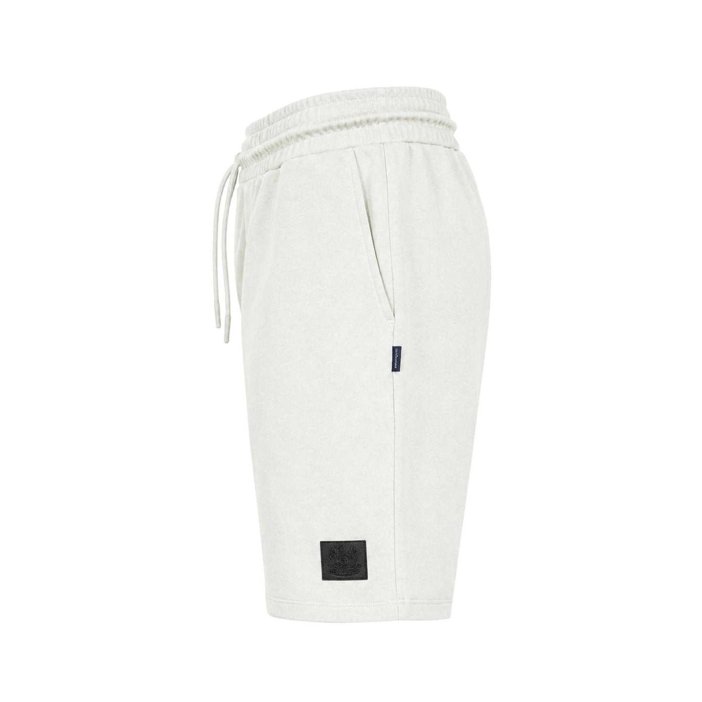 Beige - Side - Aquascutum Mens Fleece Shorts