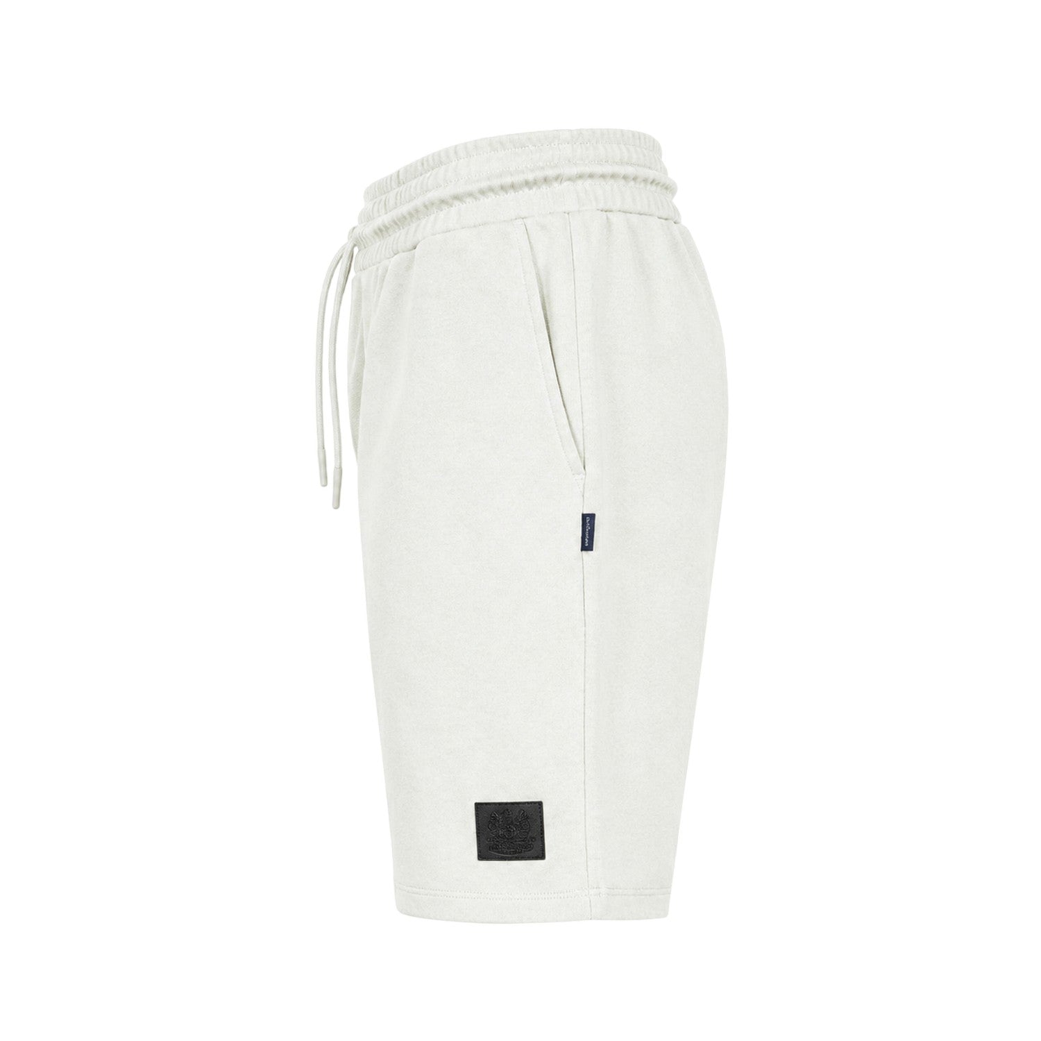Beige - Side - Aquascutum Mens Fleece Shorts